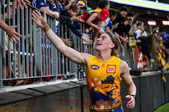 Harley Reid has given Eagles fans a much needed win. 