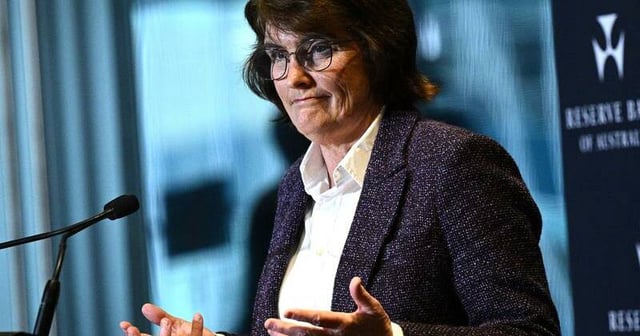 Reserve Bank Governor Michele Bullock remains cagey on the timing of the next interest rate cut. Photo: Dan Himbrechts/AAP PHOTOS