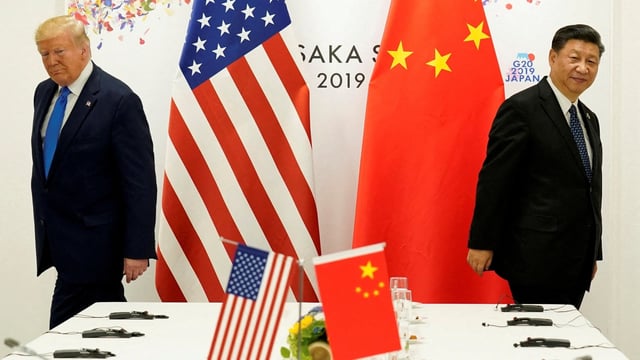 US President Donald Trump and China's President Xi Jinping.