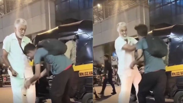 A rickshaw driver slaps a boy over fare disputes  | Image: X