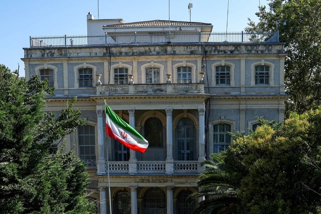 General view of the Iranian Consulate where Iran holds nuclear talks with so-called E3 group of France, Britain and Germany, in Istanbul, Turkey, July 25, 2025. REUTERS/Dilara Senkaya/File Photo