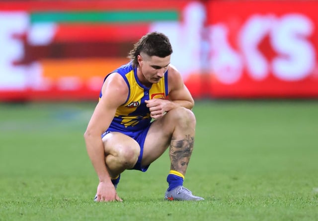 Liam Baker after the loss. 