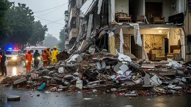 Roof Collapse in Delhi’s Mohan Garden Caused by Heavy Rain, Two Hurt
