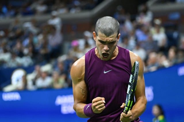 Carlos Alcaraz ist erfolgreich in die US Open gestartet.