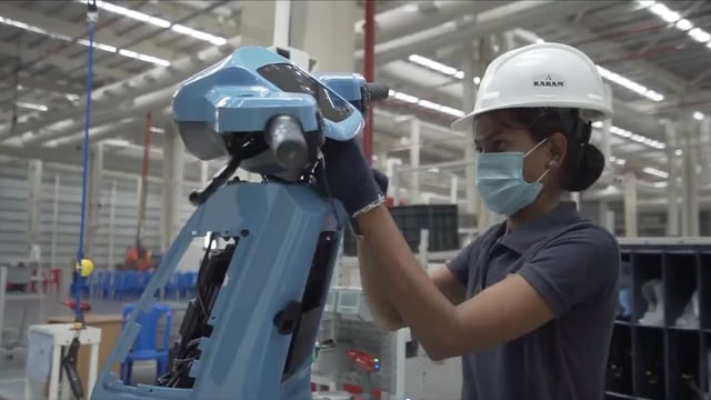 An Ola Electric worker assembles a scooter at the company's Futurefactory in Tamil Nadu. Ola Electric aims to turn operationally profitable some time in FY26 as against in Q1 FY26 promised earlier.