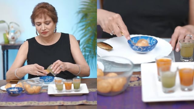 Pani Puri video goes viral. Image Source: ‘priawarrickfinishingacademy’/ Instagram