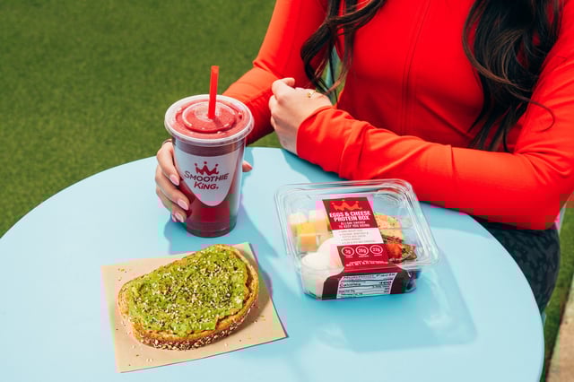 Smoothie King announced Tuesday, Aug. 26 the nationwide debut of its first-ever food menu.