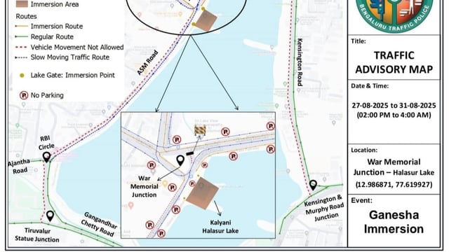 Traffic restrictions and diversions will be in place in Bengaluru daily from 2:00 pm to 4:00 am to ensure smooth flow.