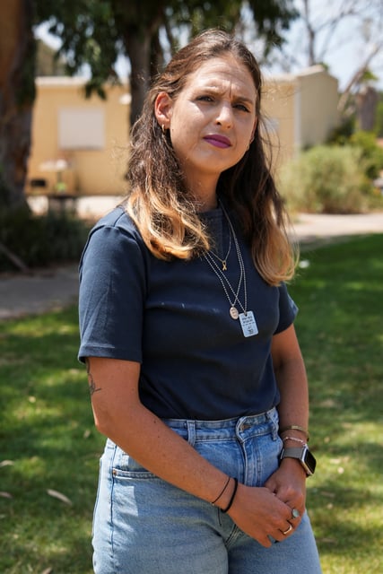 Doron Steinbrecher, a released hostage, who was held by Hamas in Gaza for 471 days, poses for a photograph, following an interview with Reuters, in Kibbutz Shefayim, Israel, August 25, 2025.  REUTERS/Miro Maman