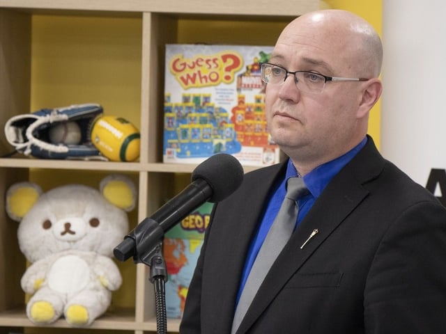 Children and Family Services Minister Searle Turton on Monday, March 17, 2025. 
