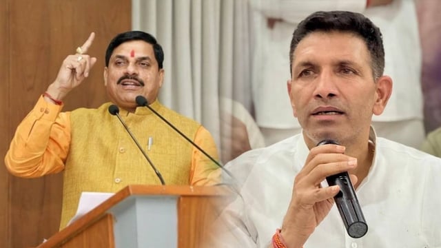 CM Mohan Yadav Reacts To Jitu Patwari's 'MP Women Alcoholics' Remark | Image: ANI