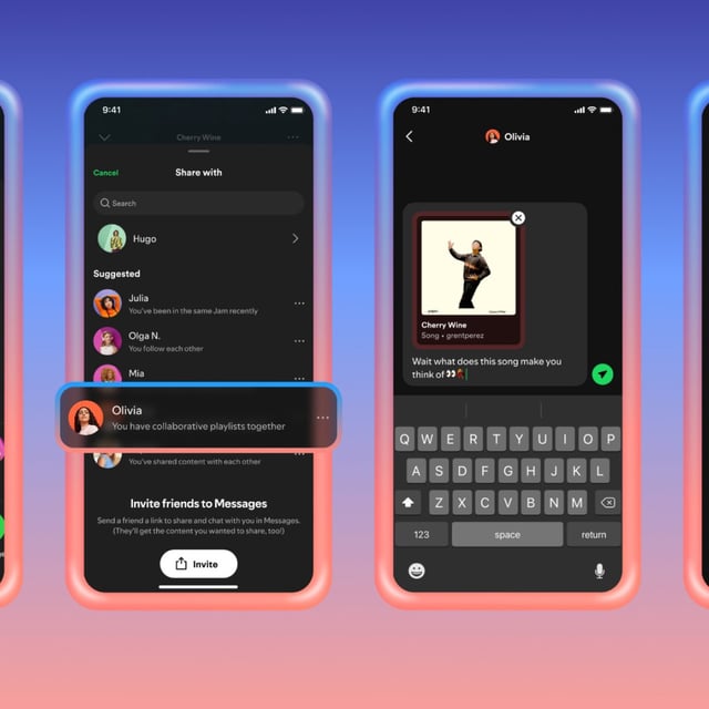 Messages are encrypted, but Spotify will screen them for "unlawful and harmful" content.