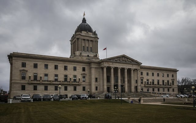 Three candidates are vying for a seat in Manitoba's legislature in an upcoming byelection. The exterior of the Manitoba Legislature is seen in Winnipeg, Wednesday, Nov. 6, 2024.