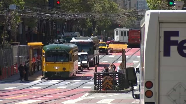 Market Street in San Francisco. (Aug. 26, 2025)