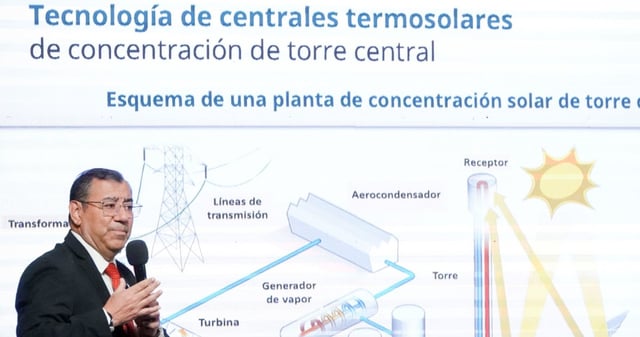 Jorge Marcial Islas Samperio, Subsecretario de Planeación y Transición Energética, señaló que la tecnología termosolar permitirá incorporar energía solar con capacidad firme y sin intermitencia. Foto: Galo Cañas, Cuartoscuro