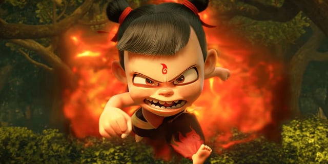A still from the box office hit Ne Zha 2. 