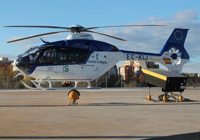 Dos helicópteros se han desplazado al lugar del accidente