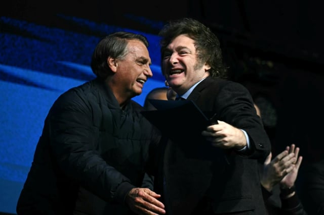 Former Brazilian President Jair Bolsonaro planned last year to seek asylum from Argentine President Javier Milei