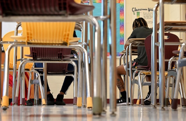 Last day of classes for students at Paul Laurence Dunbar High School.