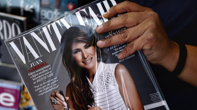 The Mexican edition of Vanity Fair from 2017 with Melania Trump on the cover.