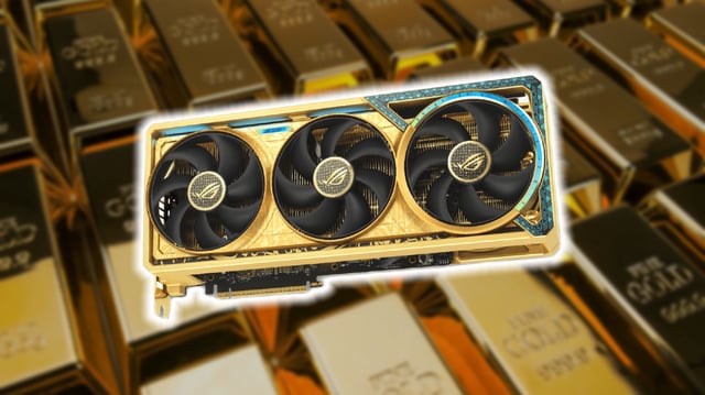 Asus' golden RTX 5080 card is now in the US, but with no gold and a stupid price