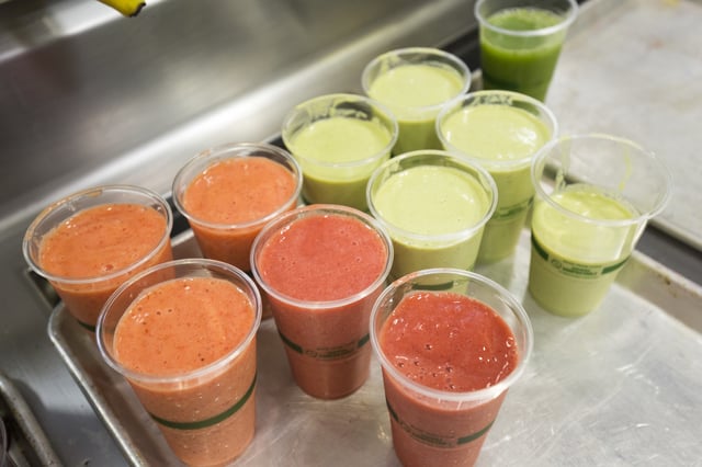 A smoothie bar cafe in the Googleplex in Mountain View, CA.