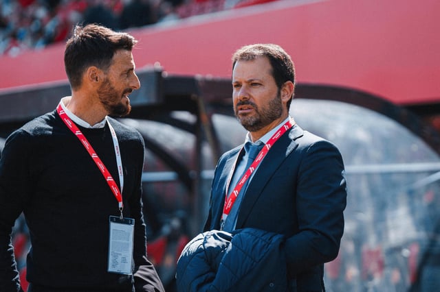 Pablo Ortells y Aritz Aduriz. Foto: RCD Mallorca