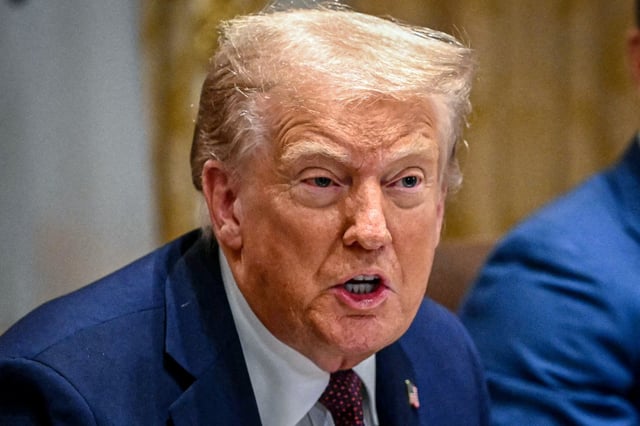 Donald Trump in the Cabinet Room of the White House on Aug. 26, 2025.        