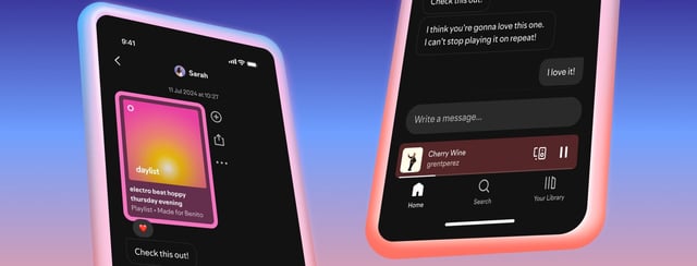 Spotify sumó un mensajero para que los usuarios puedan compartir contenido dentro de la plataforma