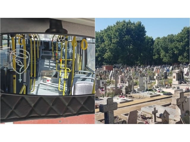 Aterrador video: chofer de colectivo captó cómo un fantasma acecha cada vez que pasa por un cementerio de Buenos Aires
