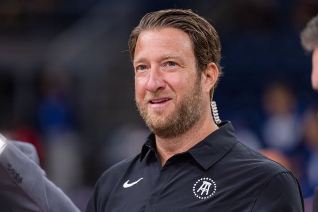 CHICAGO, ILLINOIS - NOVEMBER 8: Barstool founder and CEO Dave Portnoy is seen before the Florida Atlantic Owls and Loyola (Il) Ramblers game in the Barstool Invitational at Wintrust Arena on November 8, 2023 in Chicago, Illinois. (Photo by Michael Hickey/Getty Images)