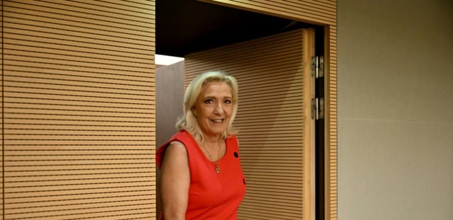 Marine Le Pen, à l'assemblée nationale à Paris, le 28 juin 2025