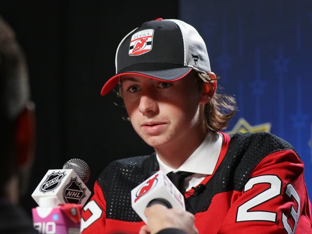 Cam Squires, New Jersey Devils (Amy Irvin / The Hockey Writers)