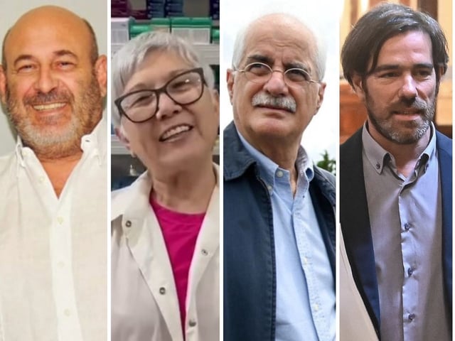 Los primeros seis candidatos que van a aparecer en la Boleta Única de Papel. José Luis Espert; Santiago Cúneo, María Fernanda Tokumoto Eyler; Jorge Taiana; Nicolás del Caño; Alberto Samid
