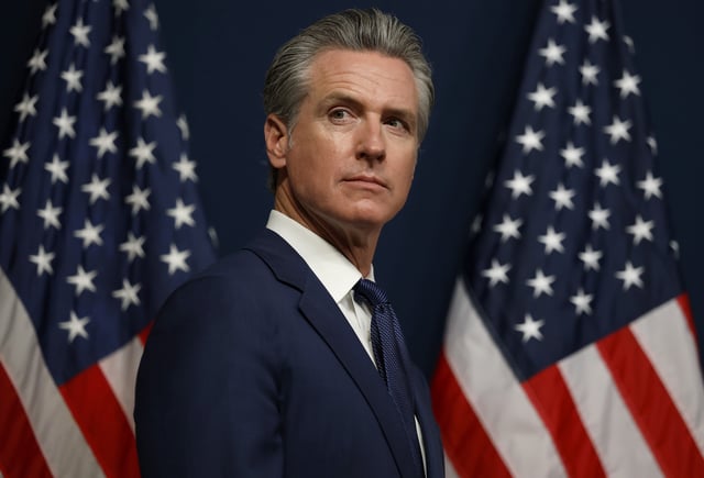 California Governor Gavin Newsom attends a bill signing event in Sacramento on August 21, 2025.