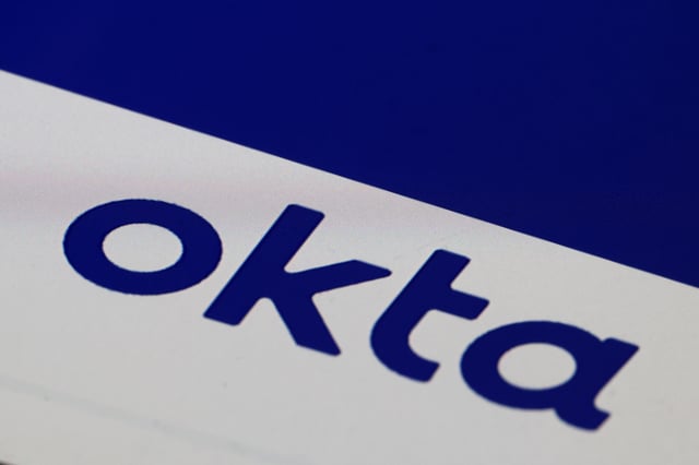 Okta logo is displayed in this illustration taken March 22, 2022. REUTERS/Dado Ruvic/Illustration/File Photo