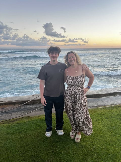 Adam, left, with mom Maria Raine. The 16-year-old died by suicide in April 2025. His parents filed a lawsuit alleging that OpenAI’s ChatGPT engaged in conversations about suicide methods with the teen. 