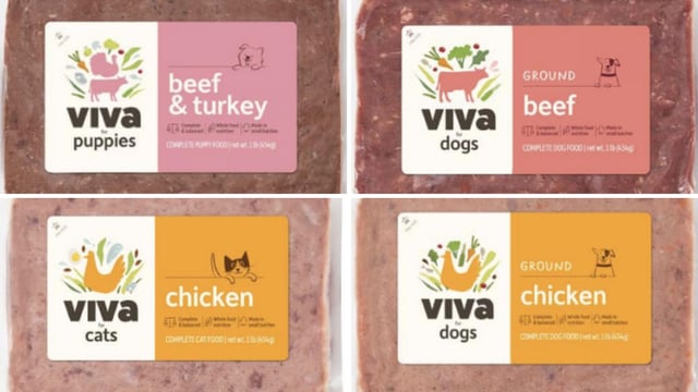 Viva Raw has recalled pet food products with lot numbers 21495 or 21975 for listeria and salmonella risks.