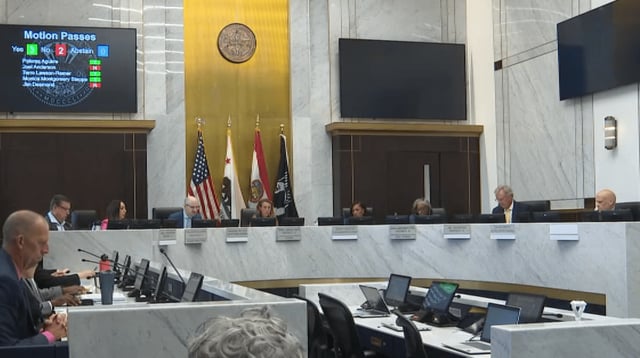 The San Diego County Board of Supervisors on Aug. 26, 2025. 