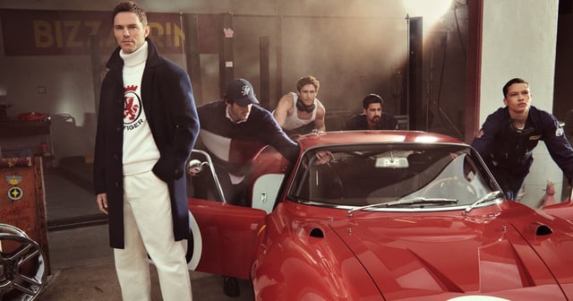 Nicholas hoult for tommy hilfiger fall 2025 campaign