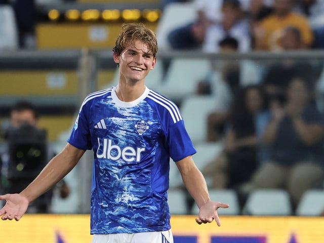 Nico Paz la rompió ante Lazio en el arranque de la Serie A. Foto: Antonio Saia / LaPresse via AP.