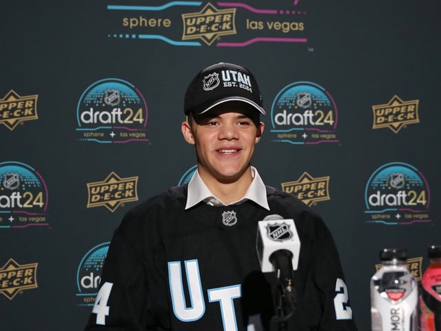 Tij Iginla, Utah Hockey Club (Amy Irvin / The Hockey Writers)