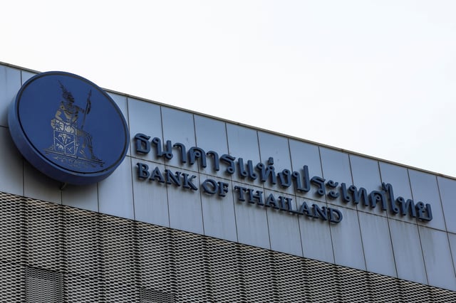 The Bank of Thailand logo is pictured in Bangkok, Thailand, January 30, 2025. REUTERS/Chalinee Thirasupa/ File Photo
