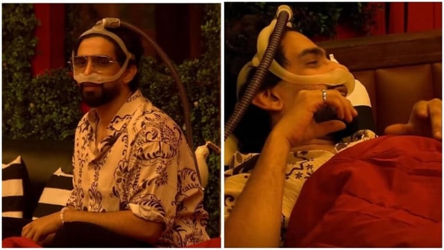 Amaal Mallik uses a CPAP machine for his sleep apnea on an episode of Bigg Boss 19. 