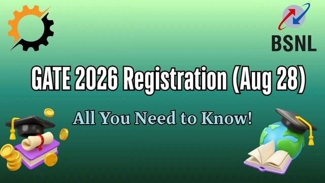 GATE 2026 Registration (Aug 28): Eligibility, Application Fee, Documents Required & Exam Cities – All You Need to Know!