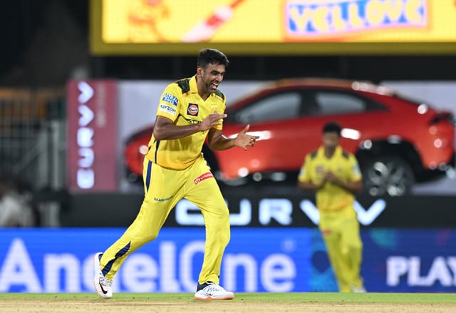 Cricket - Indian Premier League - IPL - Chennai Super Kings v Mumbai Indians - M.A. Chidambaram Stadium, Chennai, India - March 23, 2025 Chennai Super Kings' Ravichandran Ashwin celebrates the wicket of Mumbai Indians' Will Jacks/REUTERS/Stringer/File Photo