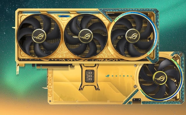 An image about ASUS launches new golden RTX graphics card at RTX 5090 prices but not performance