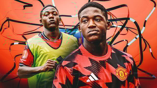 Kobbie Mainoo leave Man Utd GFX
