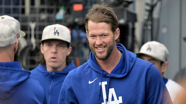 Los Angeles Dodgers pitcher Clayton Kershaw (22) before a game against the Los Angeles Angels at Dodger Stadium. Mandatory Credit: Jayne Kamin-Oncea-Imagn Images