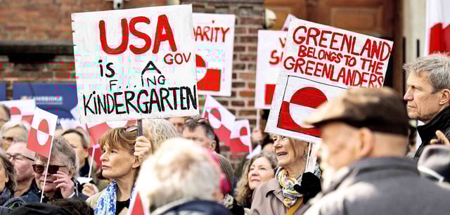 Demonstranten in Kopenhagen